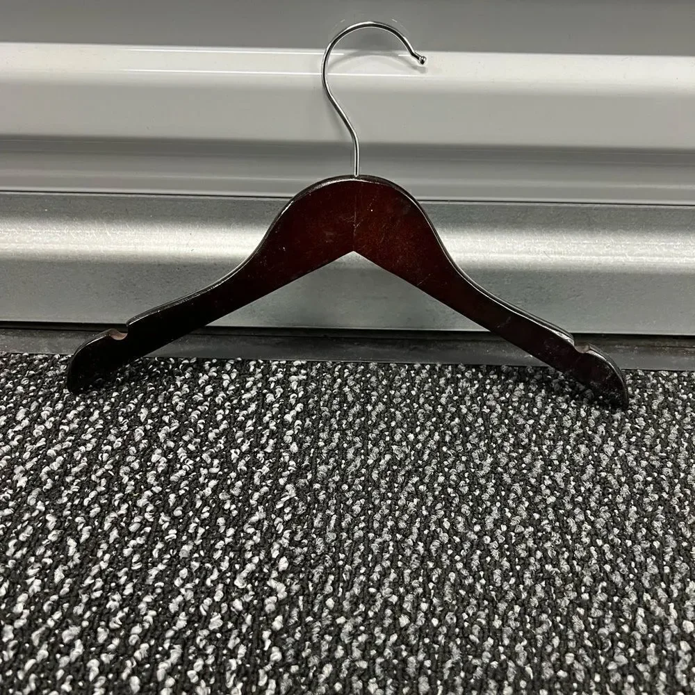 Cherry Wood Kids Hangers Cherry Wood, Baby/Toddler Hangers NB-4T, Set of 10